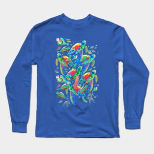 Colourful Sea Turtle Ocean Long Sleeve T-Shirt